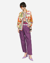 Vegetable-print twill shirt -  | Dolce & Gabbana