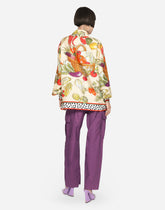 Vegetable-print twill shirt -  | Dolce & Gabbana