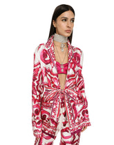 Majolica-print twill pajama shirt -  | Dolce & Gabbana