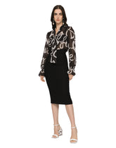 Chiffon shirt with DG Love Yourself print -  | Dolce & Gabbana