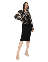 Chiffon shirt with DG Love Yourself print -  | Dolce & Gabbana