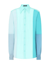 Multi-colored georgette patchwork shirt -  | Dolce & Gabbana