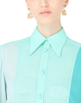 Multi-colored georgette patchwork shirt -  | Dolce & Gabbana