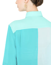 Multi-colored georgette patchwork shirt -  | Dolce & Gabbana