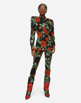 Rose-print charmeuse shirt -  | Dolce &amp; Gabbana