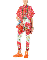 Short-sleeved silk shirt with 60s print -  | Dolce &amp; Gabbana