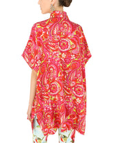 Short-sleeved silk shirt with 60s print -  | Dolce &amp; Gabbana