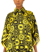 Sleeveless twill shirt with DG print -  | Dolce & Gabbana