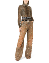 Ocelot-print georgette shirt -  | Dolce & Gabbana