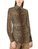 Ocelot-print georgette shirt -  | Dolce & Gabbana