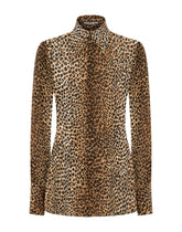 Ocelot-print georgette shirt -  | Dolce &amp; Gabbana