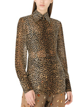 Ocelot-print georgette shirt -  | Dolce &amp; Gabbana
