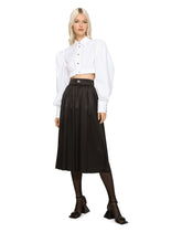 Poplin shirt with puff sleeves -  | Dolce &amp; Gabbana