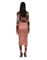 Satin shirt with vintage rose print -  | Dolce & Gabbana