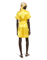 Silk twill pajama shirt with belt -  | Dolce &amp; Gabbana