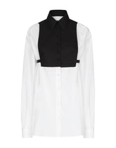 Cotton shirt with contrasting placket -  | Dolce &amp; Gabbana