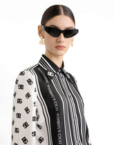 DG allover print silk twill shirt -  | Dolce &amp; Gabbana
