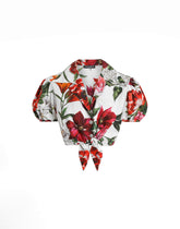 Flower-print poplin shirt -  | Dolce &amp; Gabbana
