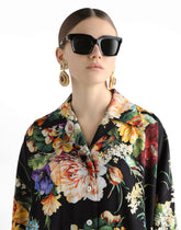 Bouquet flower print charmeuse shirt -  | Dolce &amp; Gabbana