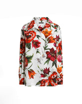 Flower-print poplin shirt -  | Dolce &amp; Gabbana