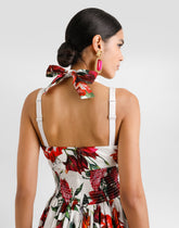 Flower-print poplin dress -  | Dolce &amp; Gabbana