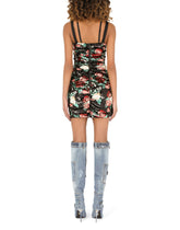 Short dress with sequined rose embellishment -  | Dolce & Gabbana
