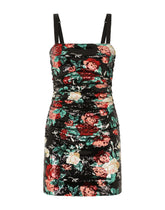 Short dress with sequined rose embellishment -  | Dolce & Gabbana