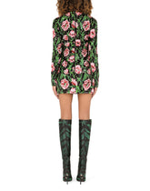 Short dress with sequined tulip embellishment -  | Dolce & Gabbana