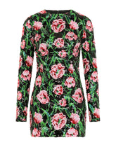 Short dress with sequined tulip embellishment -  | Dolce & Gabbana