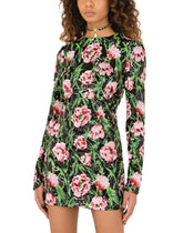 Short dress with sequined tulip embellishment -  | Dolce & Gabbana