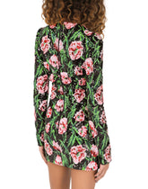 Short dress with sequined tulip embellishment -  | Dolce & Gabbana