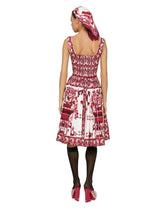 Midi corset dress in cotton poplin with majolica print -  | Dolce & Gabbana