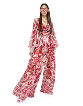 Long Majolica-print chiffon dress -  | Dolce & Gabbana