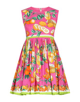 Short citrus-print poplin dress -  | Dolce & Gabbana