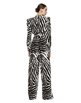Zebra-print cady jumpsuit -  | Dolce & Gabbana