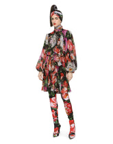 Floral-print chiffon midi dress -  | Dolce & Gabbana