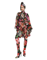 Floral-print chiffon midi dress -  | Dolce & Gabbana