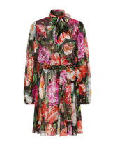 Floral-print chiffon midi dress -  | Dolce & Gabbana