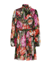 Floral-print chiffon midi dress -  | Dolce & Gabbana