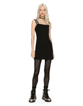 Short full Milano dress with branded straps -  | Dolce & Gabbana