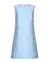 Short floral quilted jacquard A-line dress -  | Dolce &amp; Gabbana