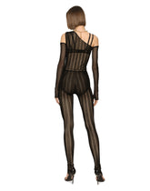 One-shoulder jumpsuit in jacquard tulle -  | Dolce &amp; Gabbana