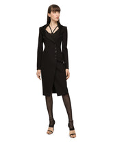 Midi coat dress in technical jersey -  | Dolce &amp; Gabbana