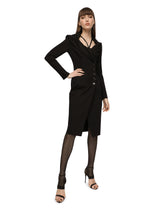Midi coat dress in technical jersey -  | Dolce &amp; Gabbana