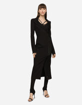 Jersey robe coat with ties and belt loops -  | Dolce &amp; Gabbana