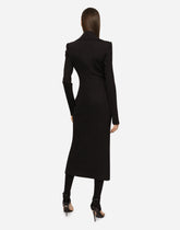 Jersey robe coat with ties and belt loops -  | Dolce &amp; Gabbana