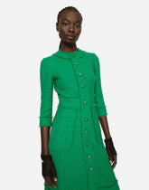 Raschel tweed midi dress -  | Dolce &amp; Gabbana