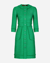 Raschel tweed midi dress -  | Dolce &amp; Gabbana