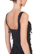 MINI DRESS WITH BEAD APPLIQUÉS -  | Dolce & Gabbana