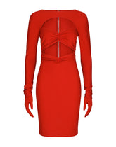 Milano rib midi dress with cut-out -  | Dolce & Gabbana
